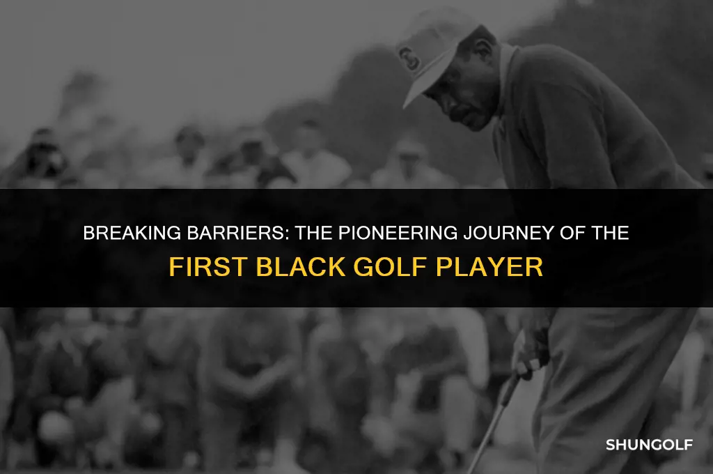 who was the first black golf player