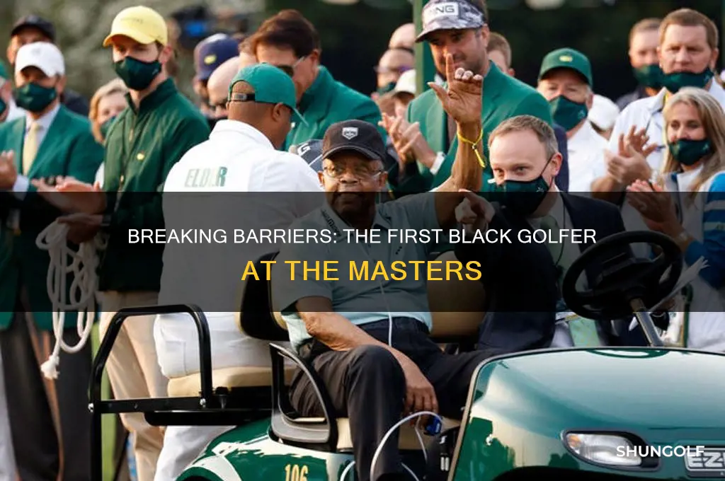 who was the first black golfer at the masters