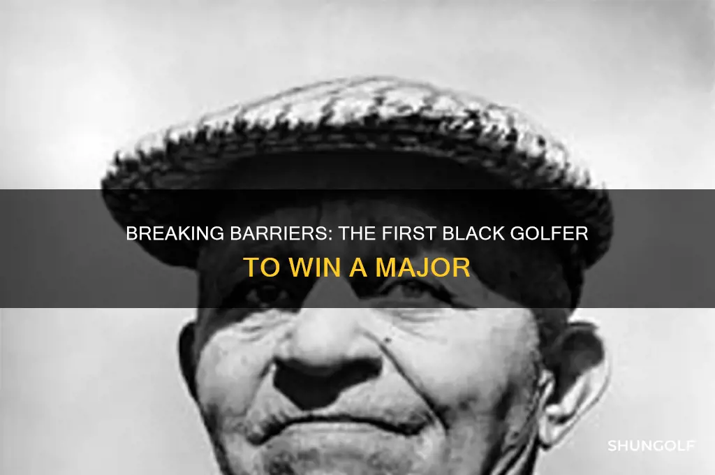 who was the first black golfer to win a major
