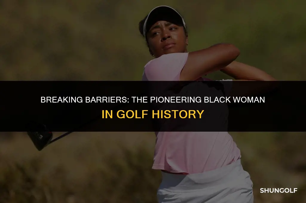 who was the first black woman to play golf