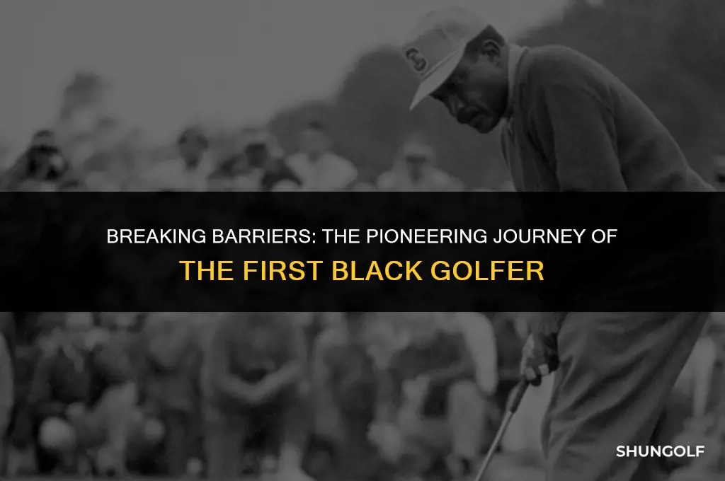 who was the first bvlack golf player