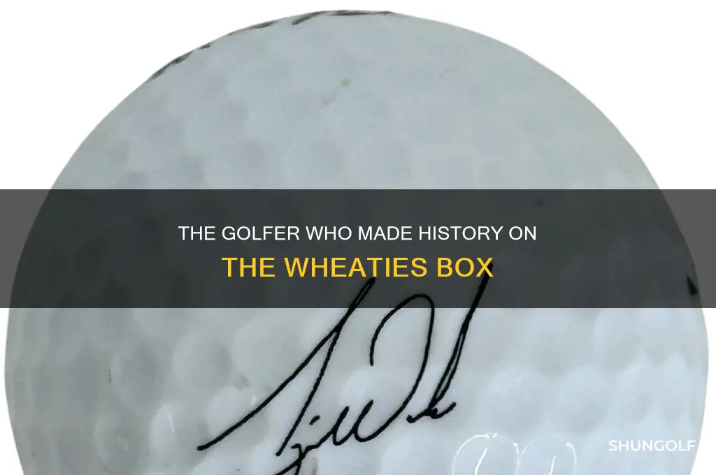 who was the first golfer on the wheaties box