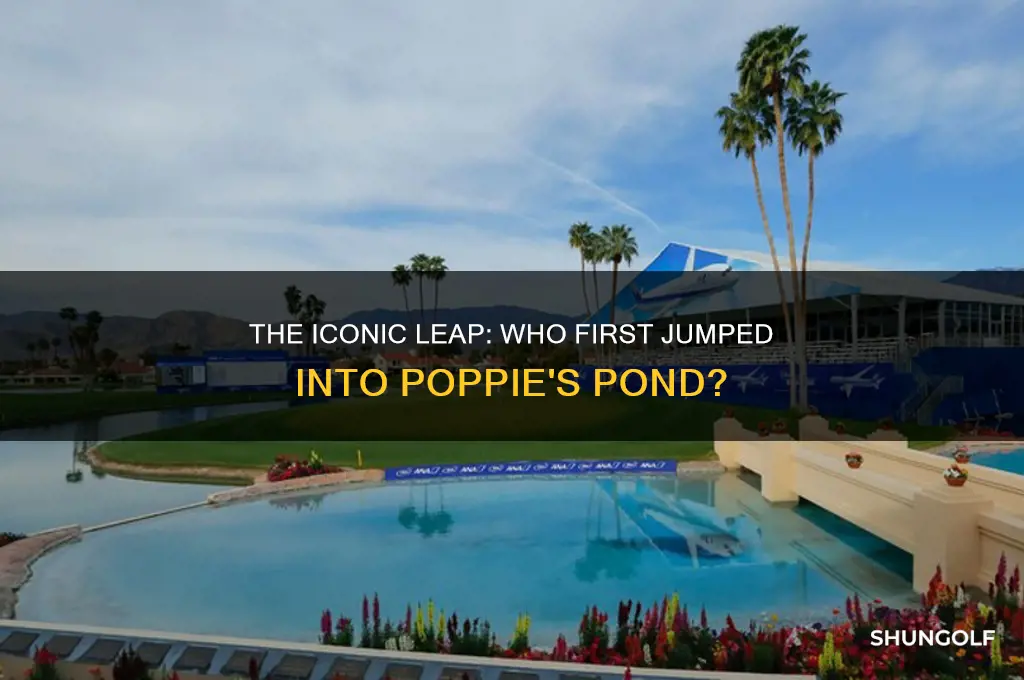 who was the first golfer to jump into poppie