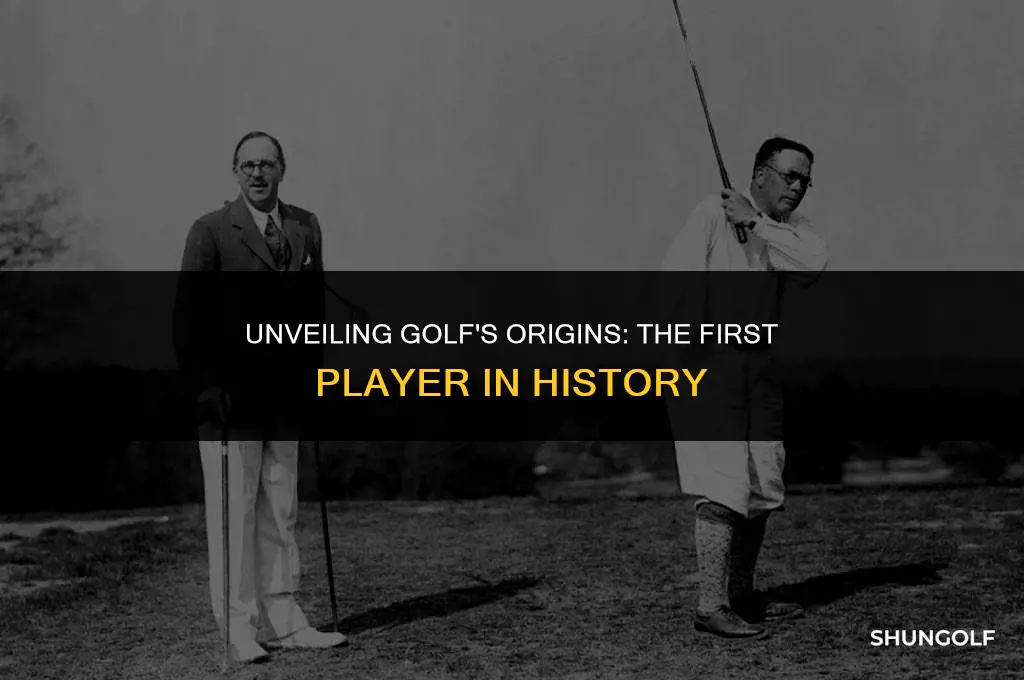 who was the first person to play golf