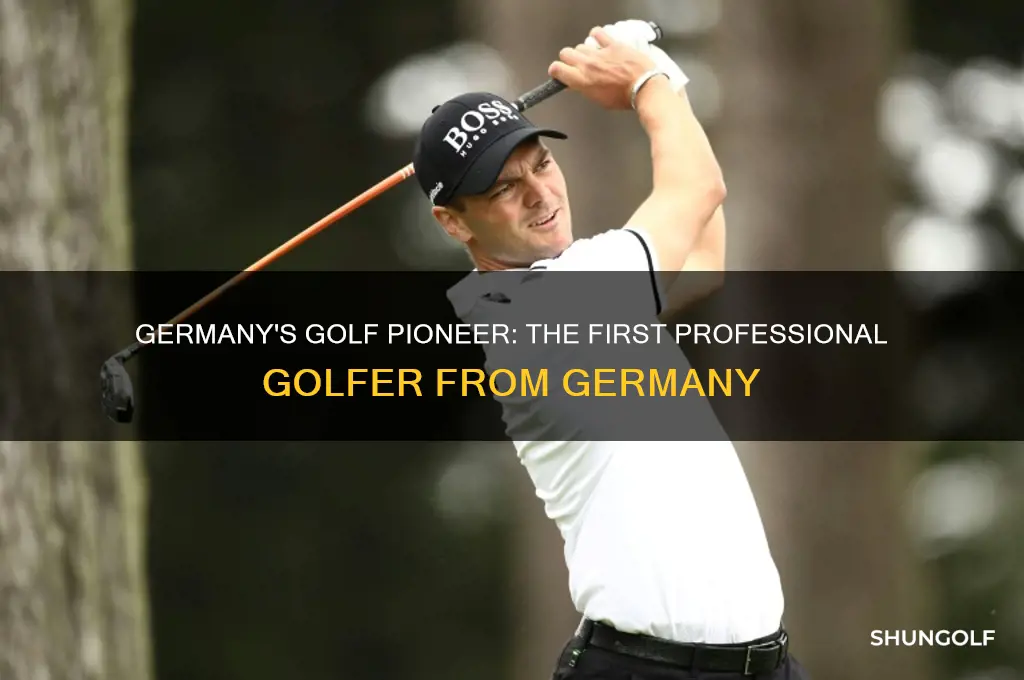 who was the first prefessional golfer from germany
