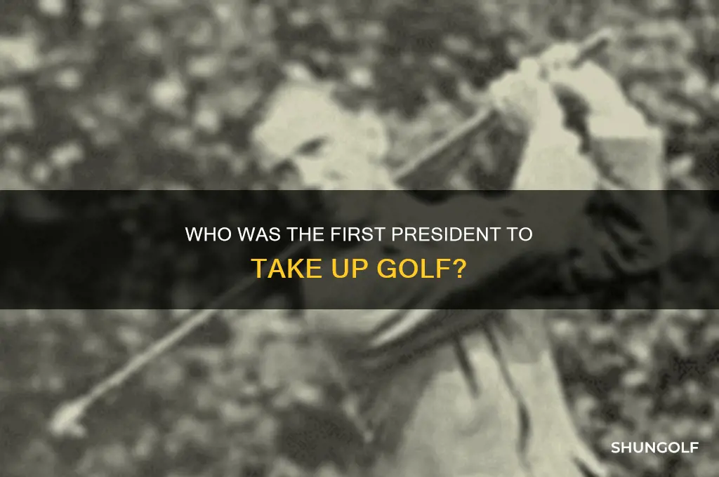 who was the first president to take up golf