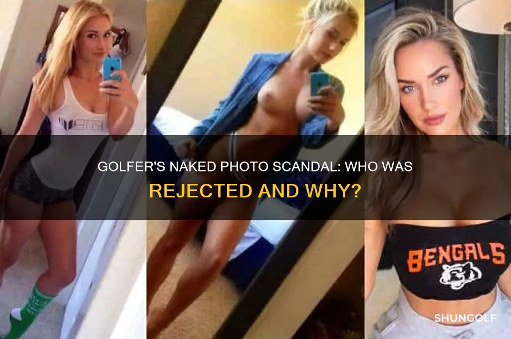 who was the golfer rejected for naked photo