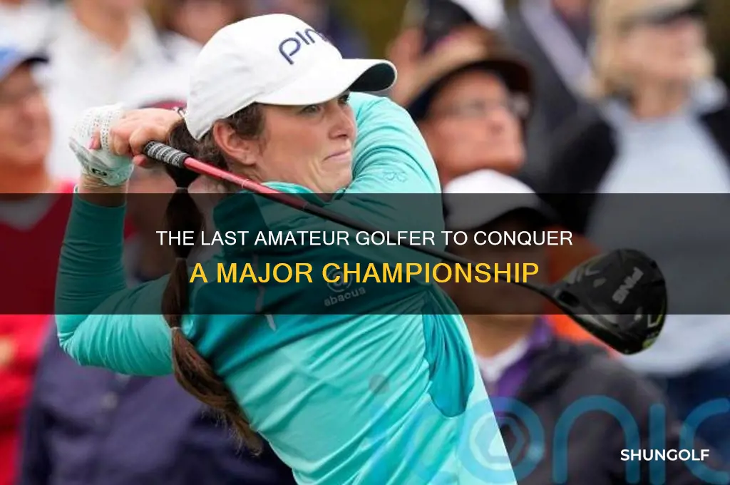 who was the last amatuer to win a golf major