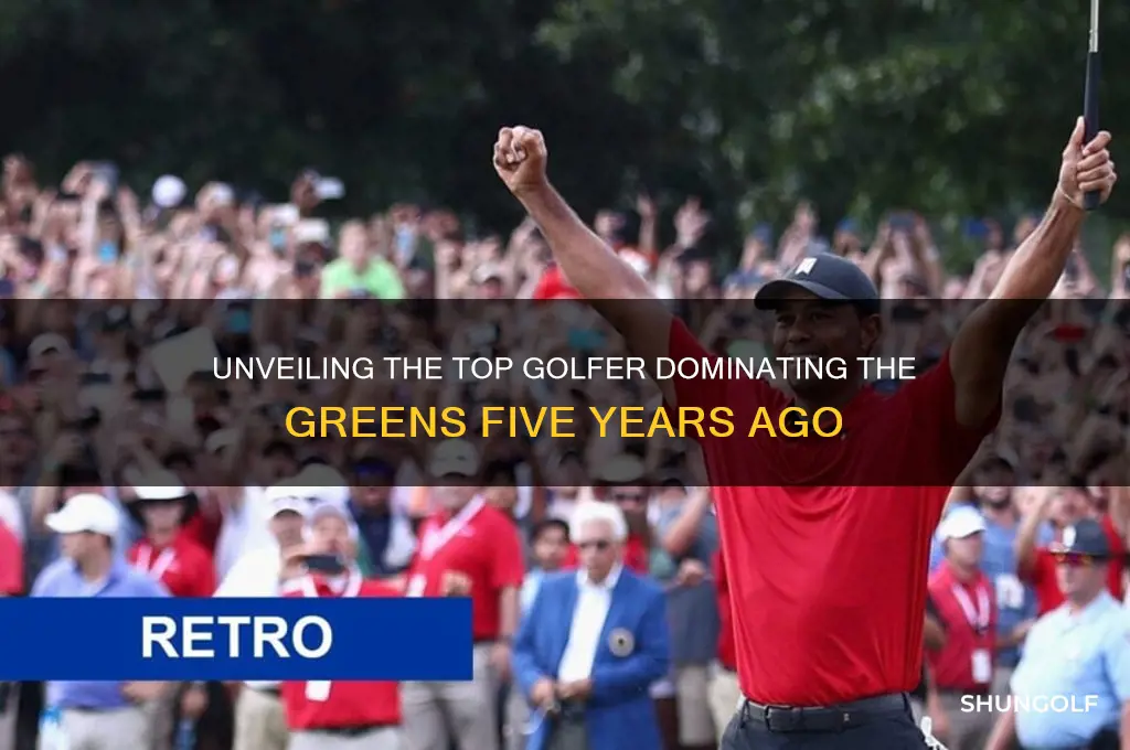 who was the number one golfer five years ago