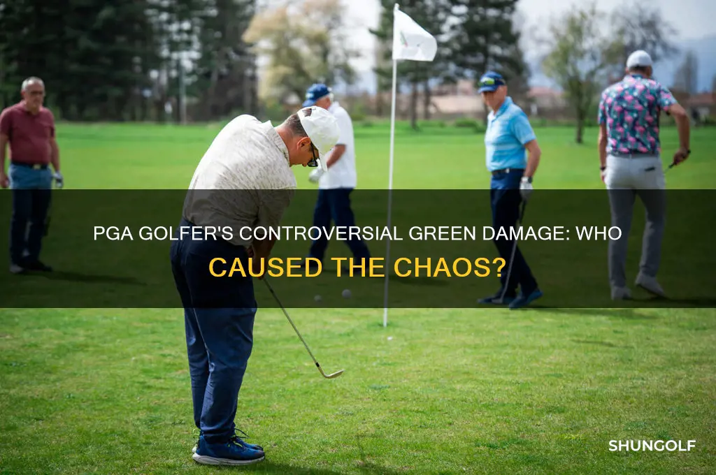 who was the pga golfer that mest up the greens