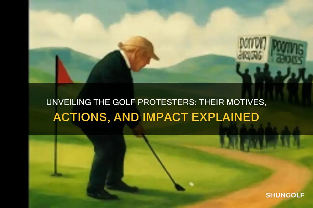 who were the protesters at the golf