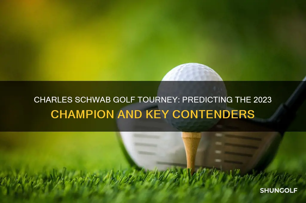 who will win the charles schwab golf tourney