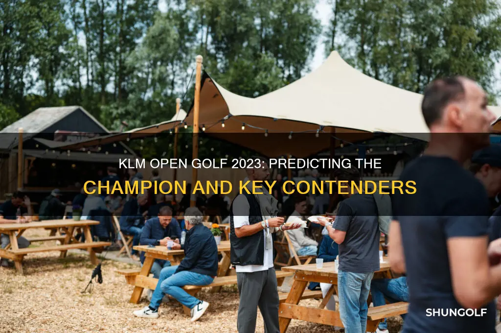 who will win the klm open golf
