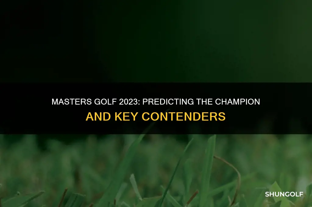 who will win the masters golf