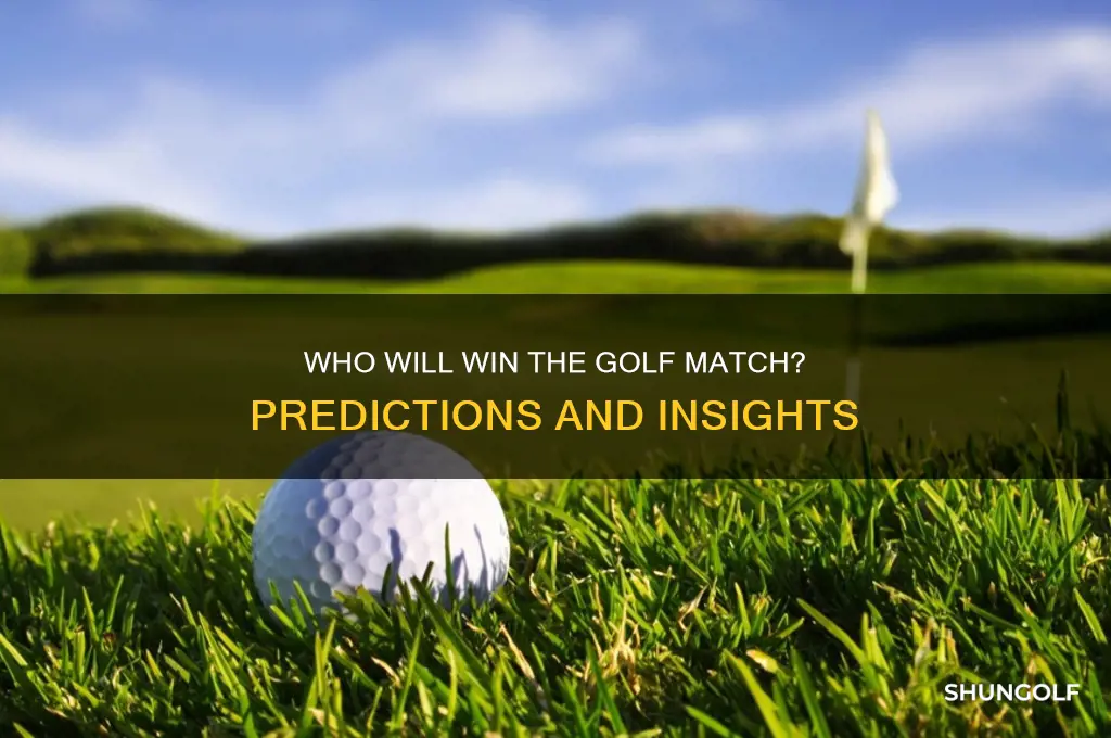 who will win the match golf