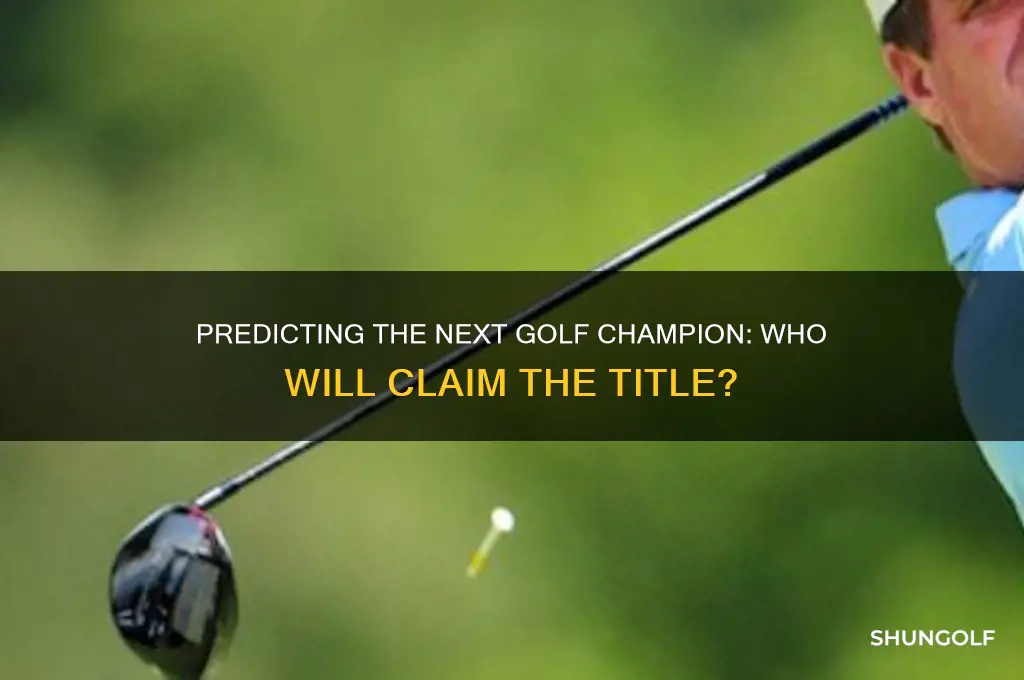 who will win the next golf championship