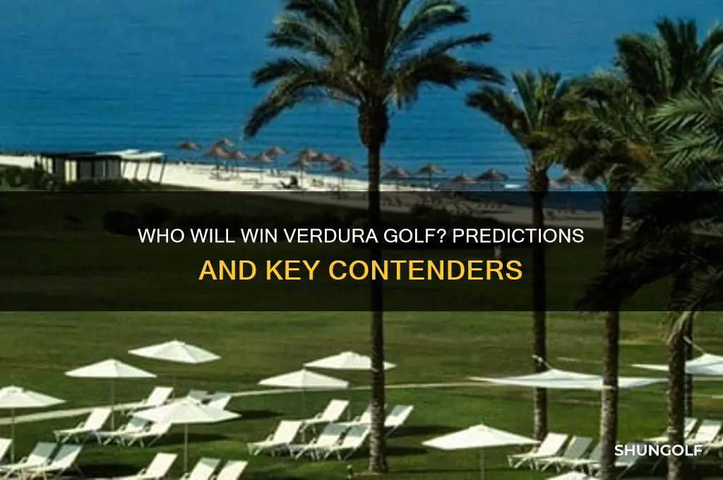 who will win verdura golf