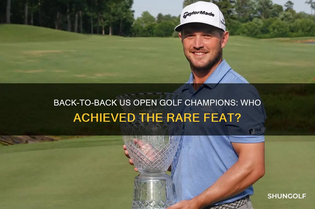 who win 2 us open in a row golf