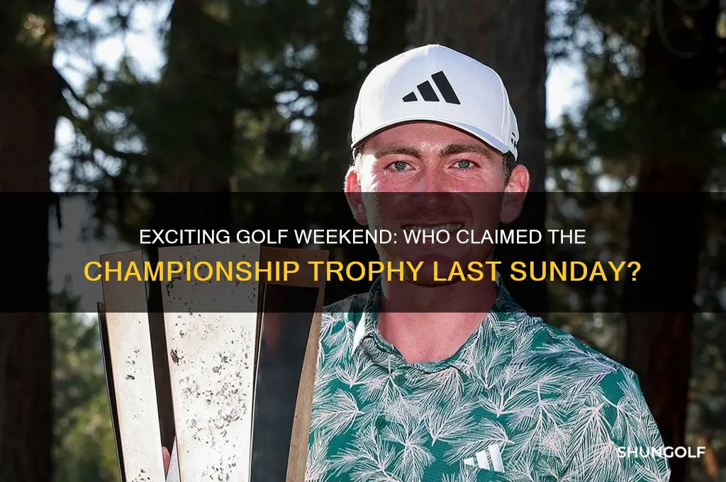 who win golf last weekend