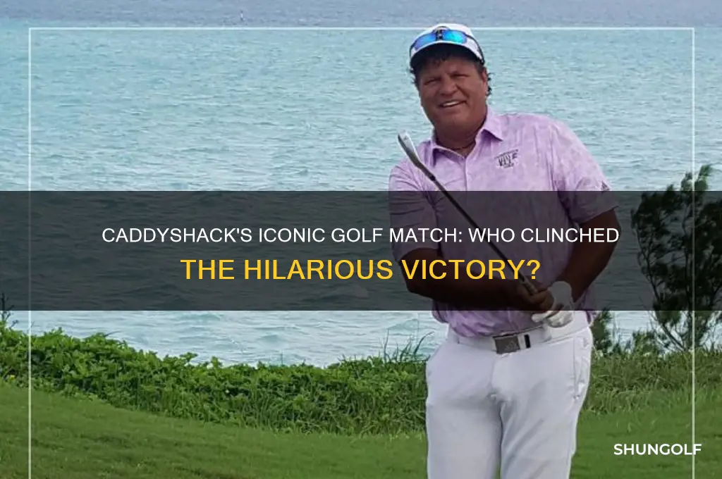 who wins the golf match in caddyshack