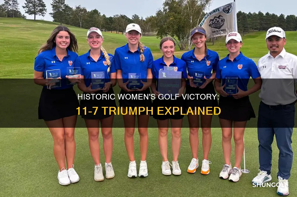 who won 11 7 in womens golf