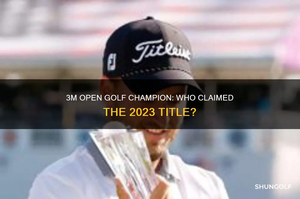 who won 3m golf