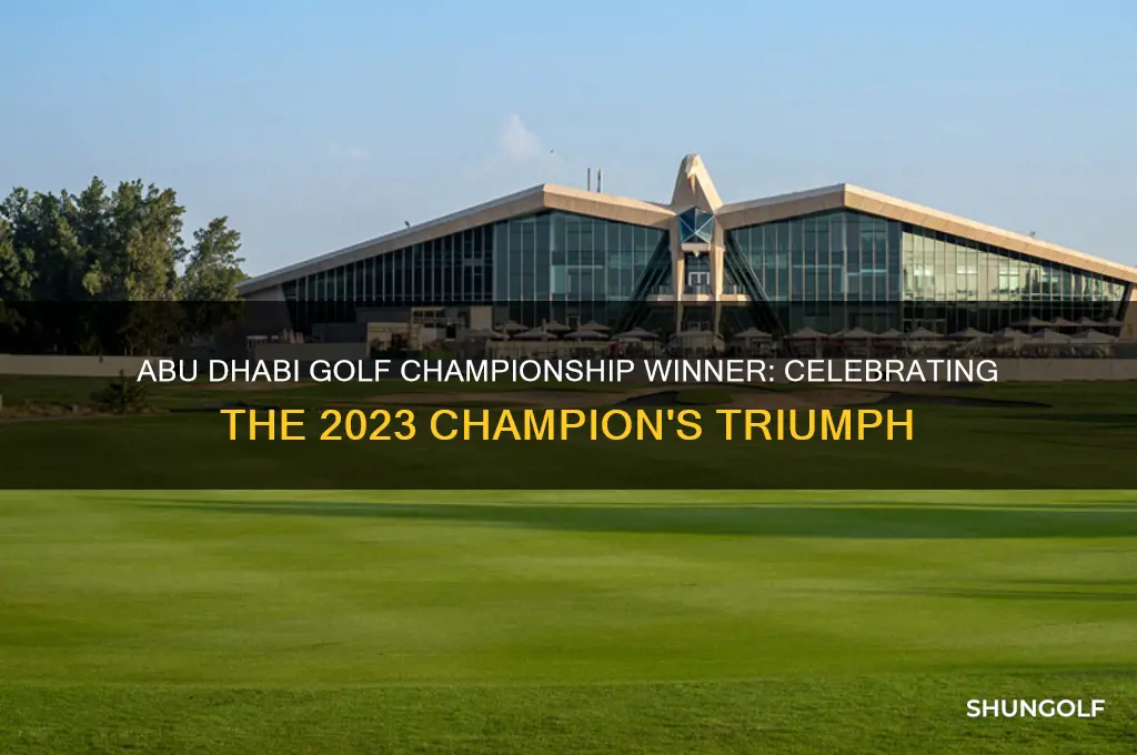 who won abu dhabi golf championship