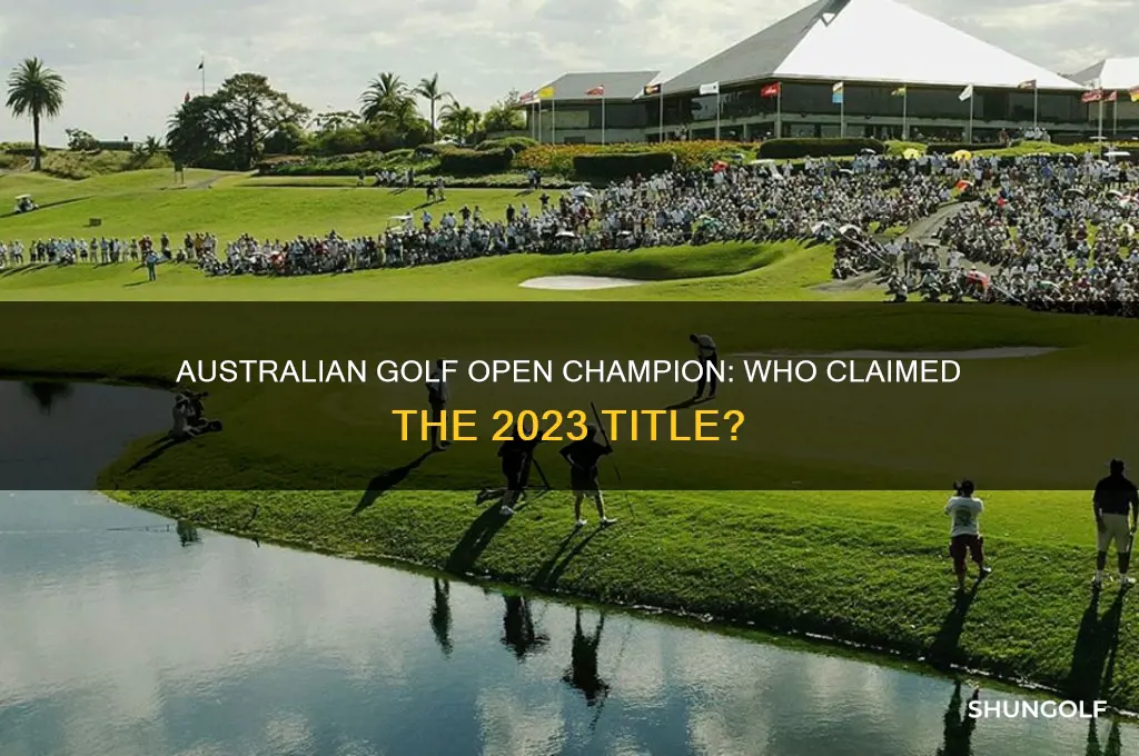 who won australian golf open
