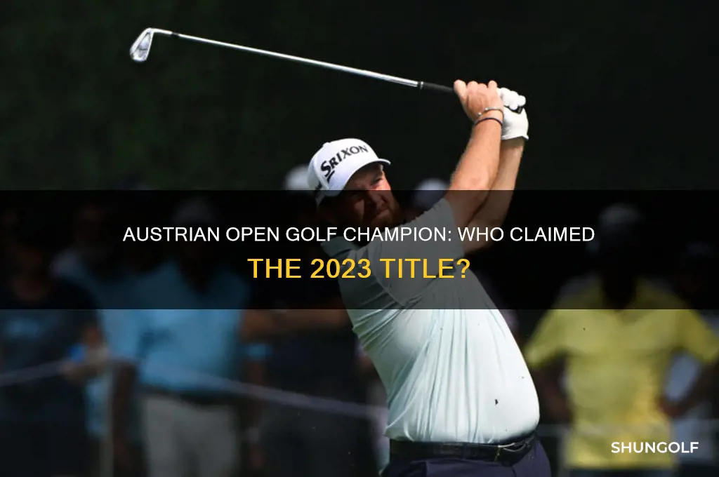 who won austrian open golf
