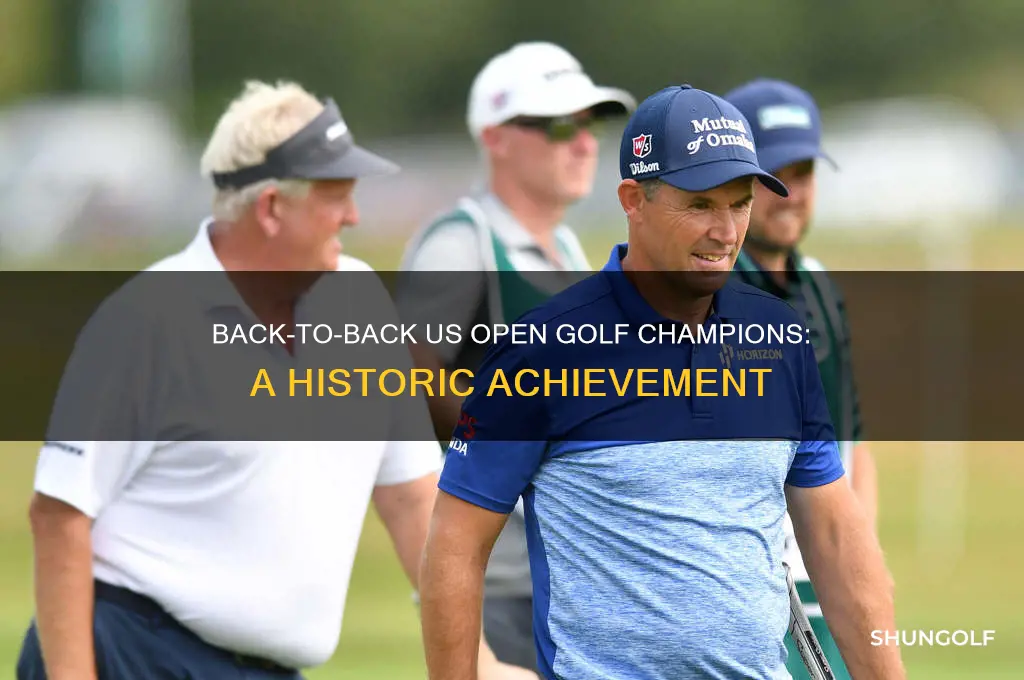 who won back to back us open golf