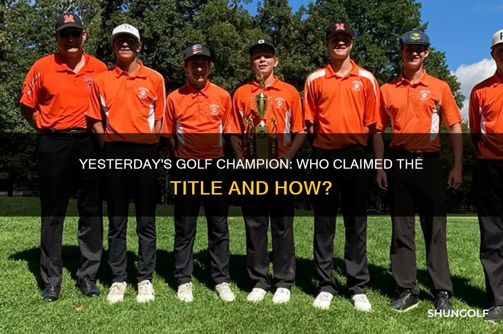 who won champions golf yesterday