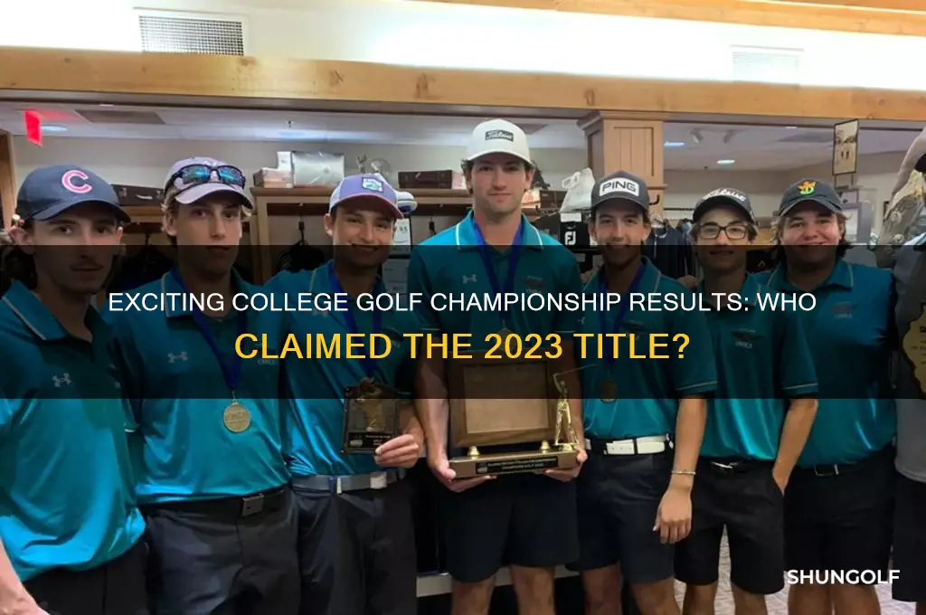who won college golf championship