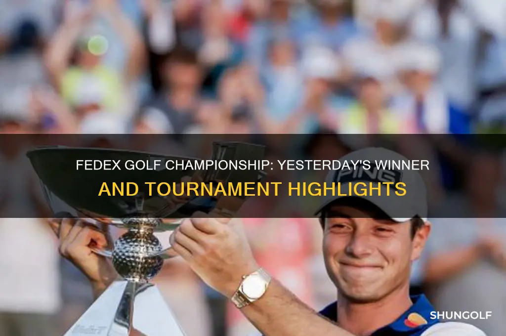 who won fedex golf yesterday