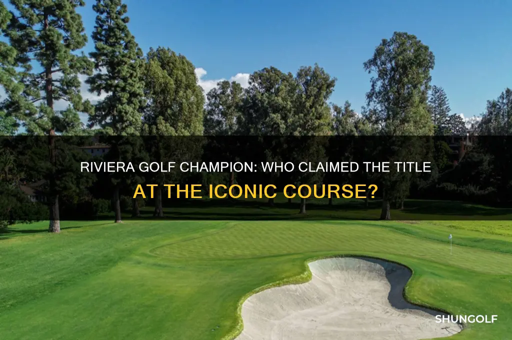 who won golf at riviera