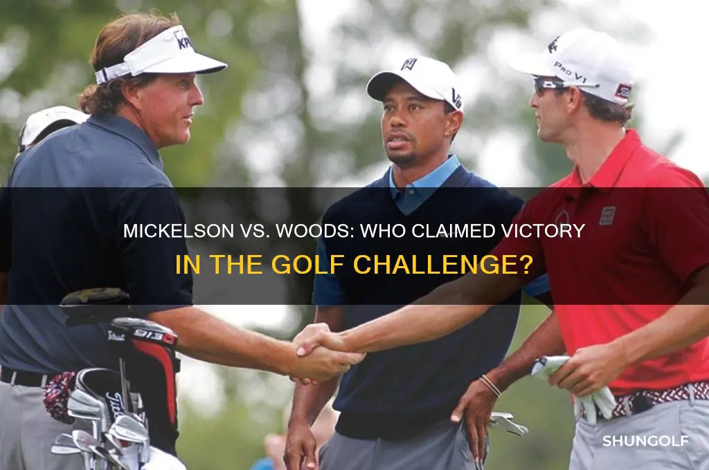who won golf challenge between phil mickelson and tiger woods
