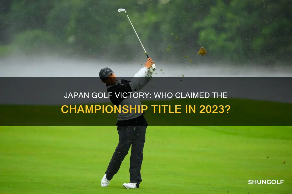 who won golf in japan