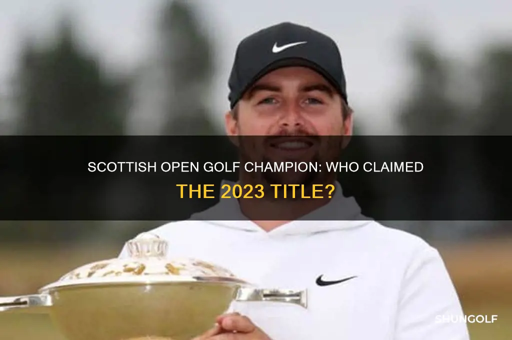 who won golf scottish open