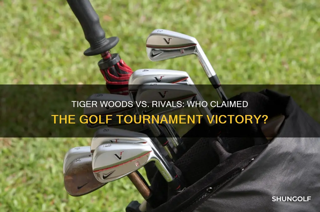 who won golf tournment with tiger woods and