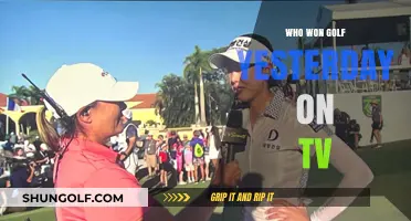Yesterday's Golf Winner: Who Claimed the TV Tournament Victory?