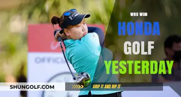 Yesterday's Honda Golf Tournament Winner: Who Claimed the Victory?