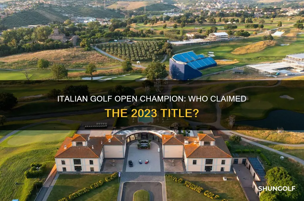 who won italian golf open