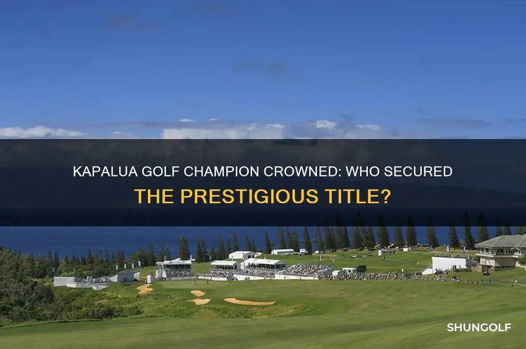 who won kapalua golf