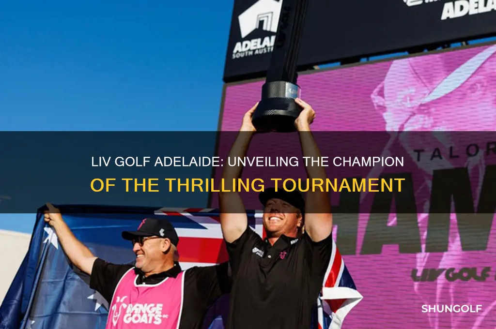 who won liv golf adelaide
