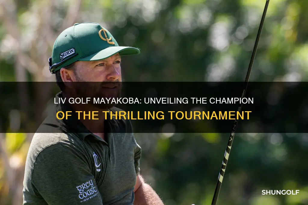 who won liv golf mayakoba