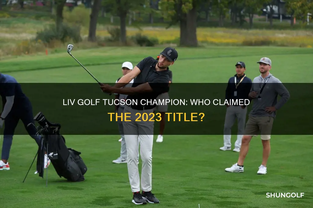 who won liv golf tucson