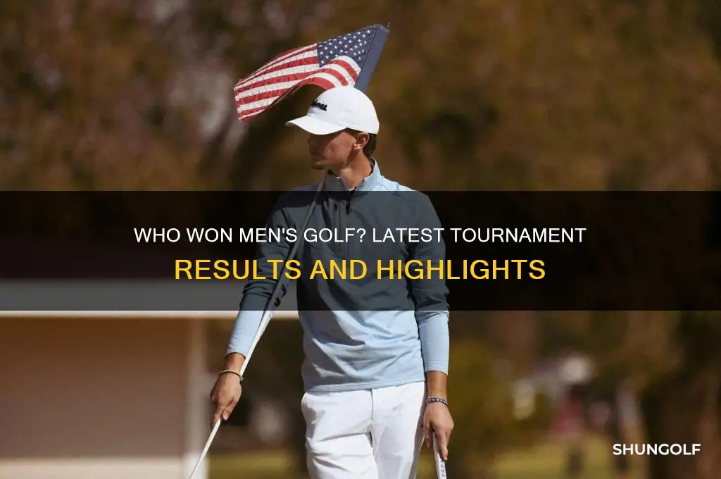 who won mens golf