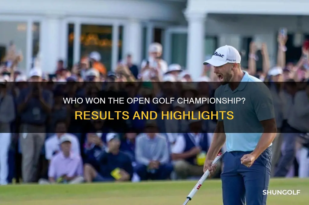 who won open golf