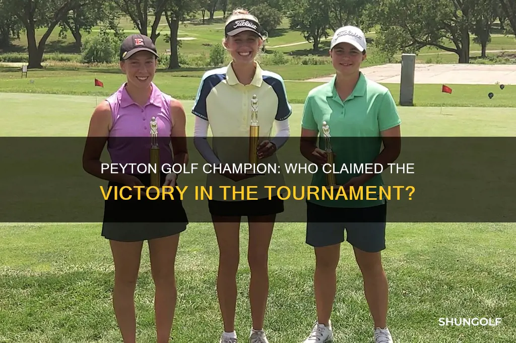 who won peyton golf