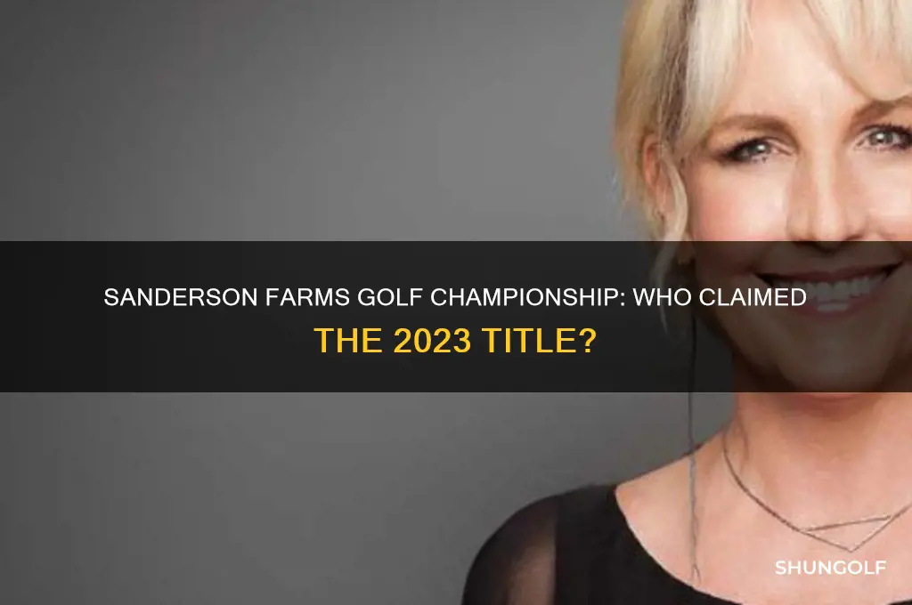 who won sanderson farms golf
