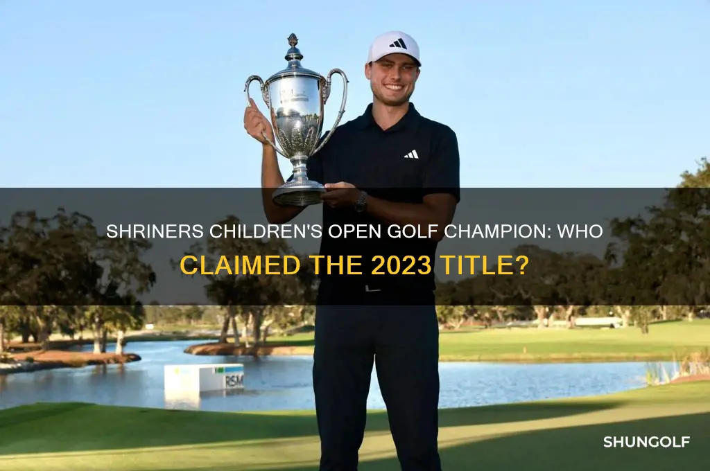who won shriners golf